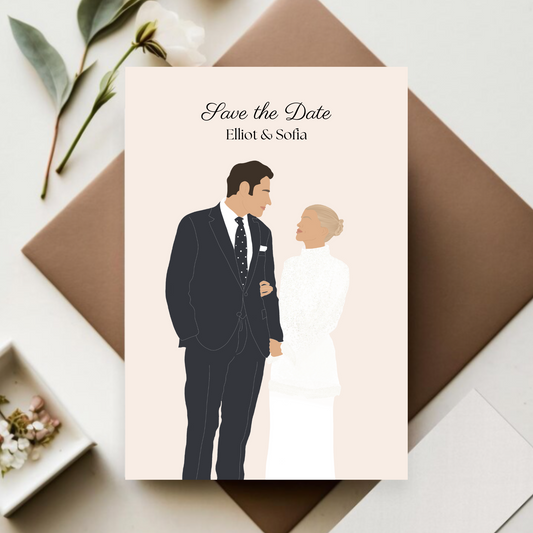 Faire part illustration personnalisée