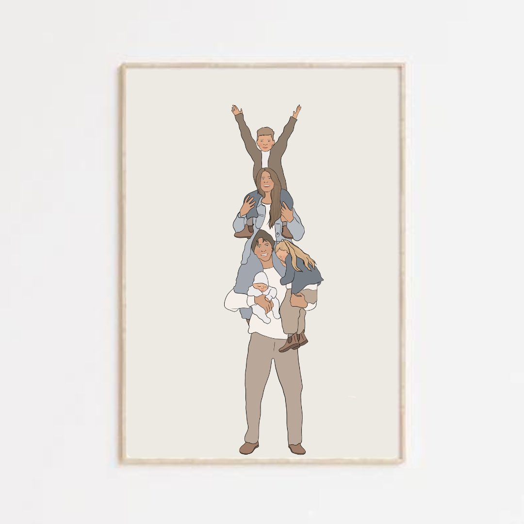 Cartoon illustration personnalisée