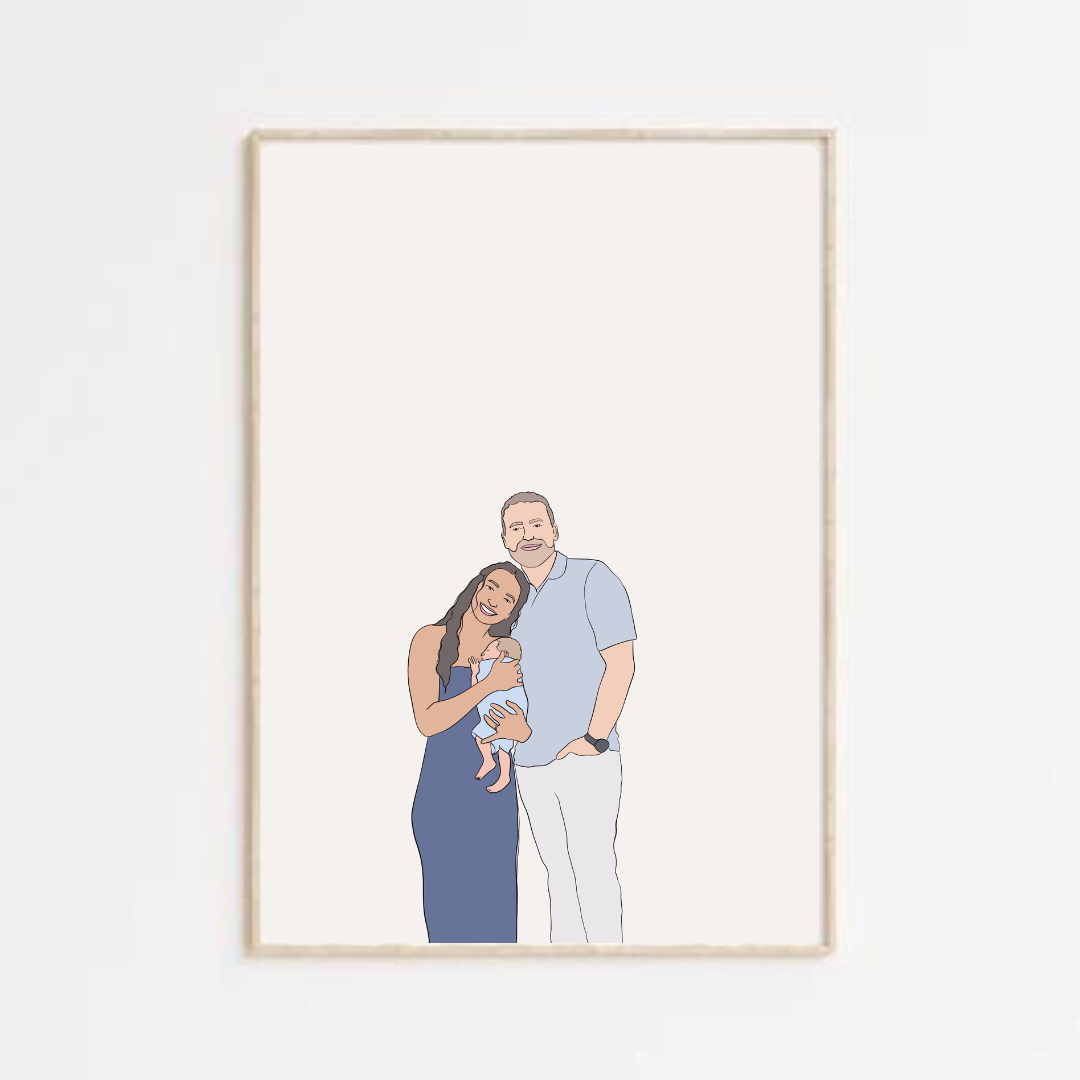 Cartoon illustration personnalisée