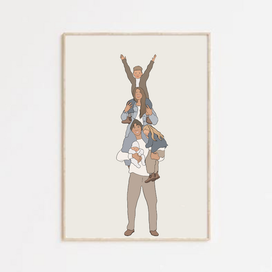Cartoon illustration personnalisée