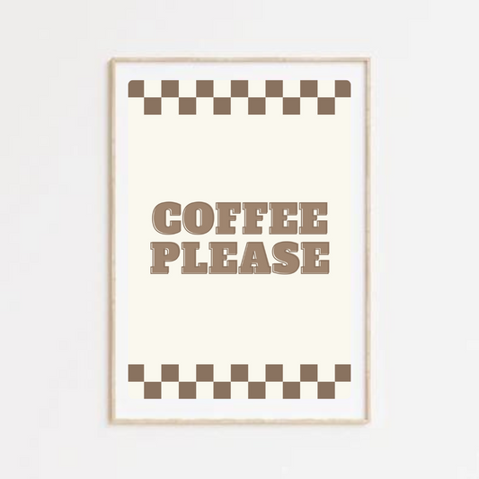 Affiche coffee please