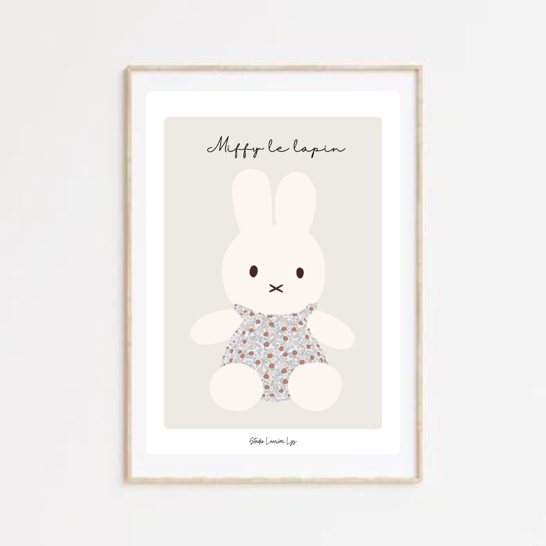 Affiche Miffy Le lapin