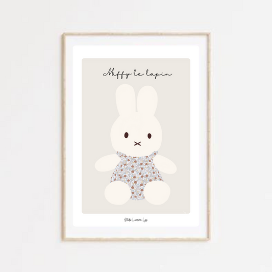 Affiche Miffy Le lapin