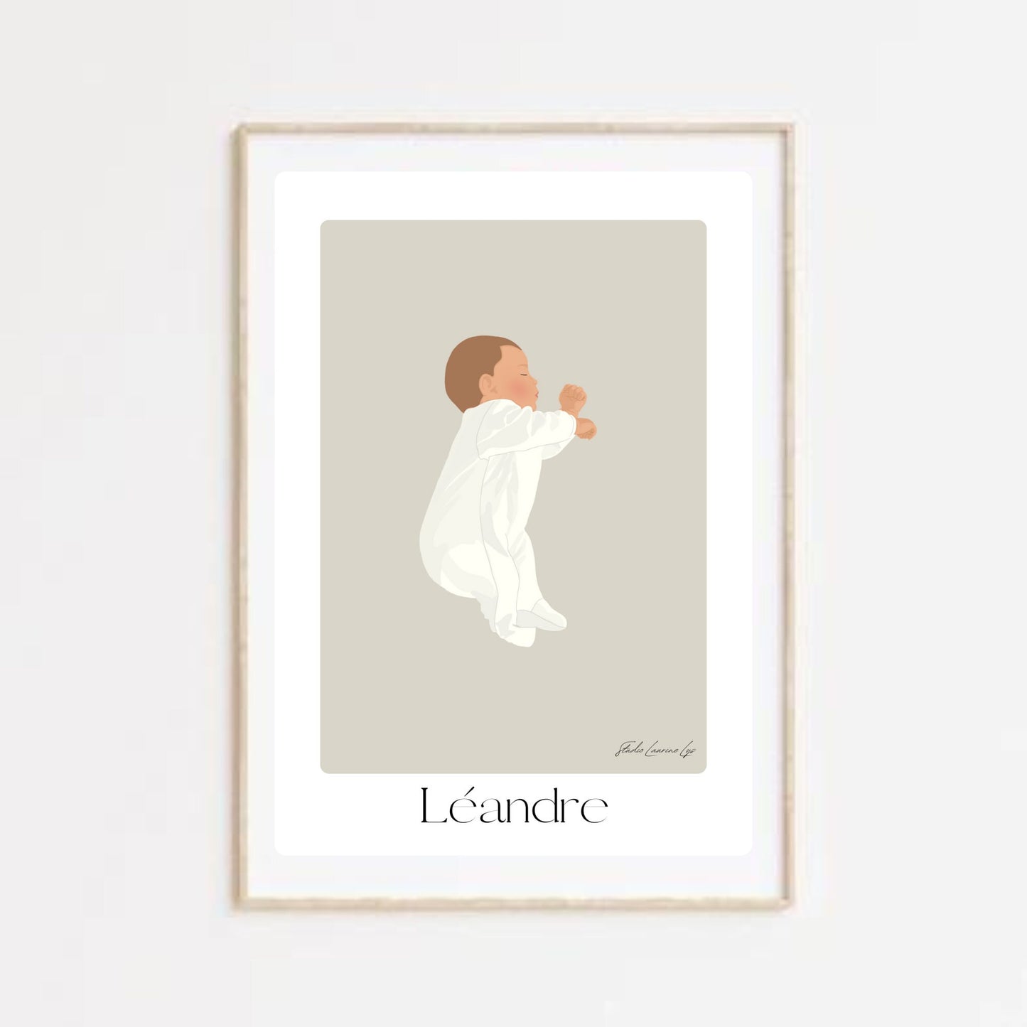 Affiche de naissance personnalisée bébé